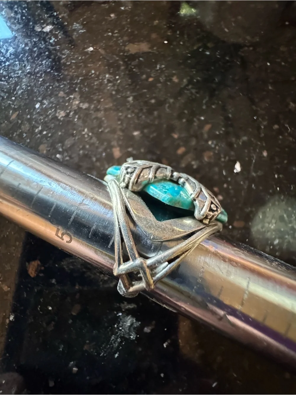 Studio Barse Turquoise Stone Ring with  Butterfly Accent - Women Jewelry 925